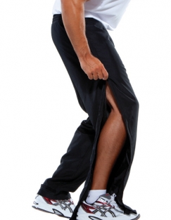 Trainings broek Barton met doorlopende rits Kleur zwart